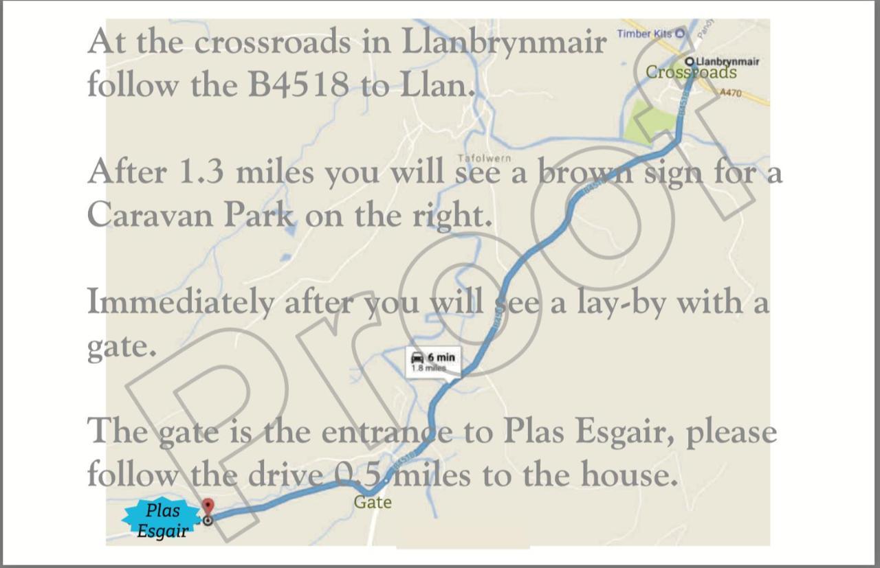 Plas Esgair Llanbrynmair Kültér fotó
